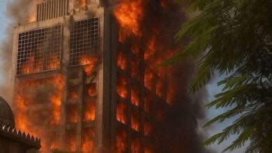 Photo of انتشال 4 جثامين ونقل 27مصابا  فى حريق سنترال رمسيس إلى  المستشفيات