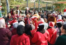 Photo of احتفالاً بالعام الجديد مع الأطفال مرضى السرطان بمستشفى 57357 ..